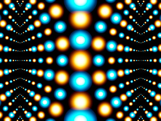 Abstract illustration of atomic Crystalline Structure