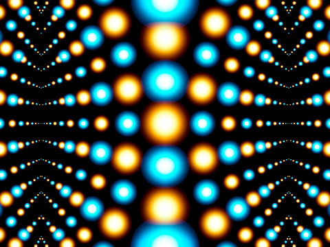 Abstract illustration of atomic Crystalline Structure