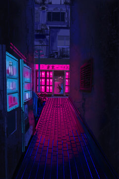 Cen&aacute;rio Cyberpunk