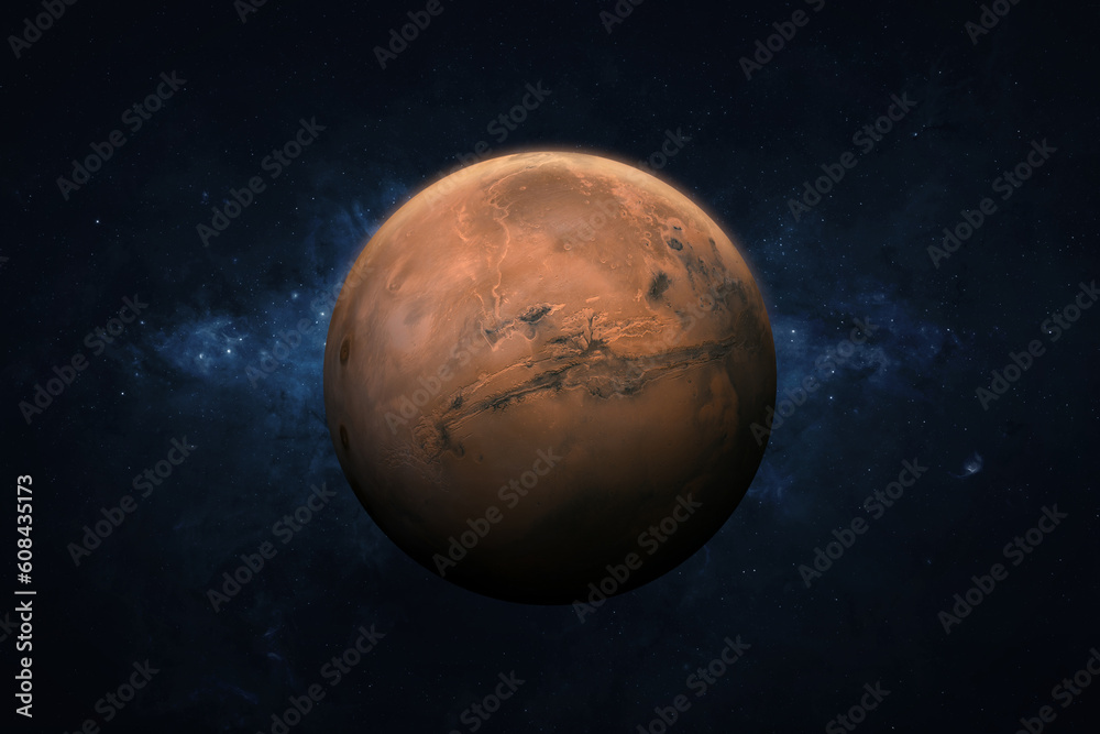 Canvas Prints mars, galaxy and nebula. view of mars - planet of the solar system. high resolution image. this imag