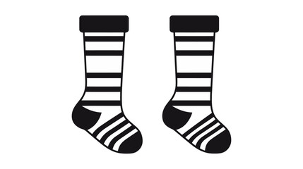 Socks outline icon, vector logo. Illustration isolated on white background