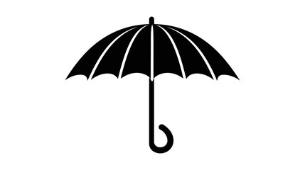 Umbrella icon for graphic design projects. Logo, vector icon isolated on white background