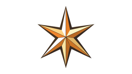 Star icon, logo. Vector illustration isolated on white background