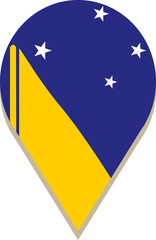 Tokelau pin flag.