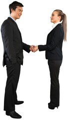 two professional having an agreement