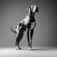 An illustration dog(Great Dane) - obrazy, fototapety, plakaty