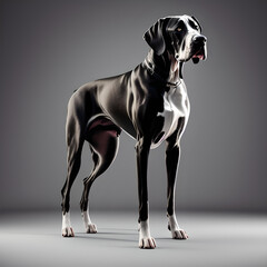 An illustration dog(Great Dane)