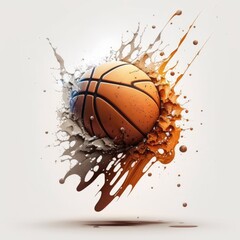 Fototapeta na wymiar basketball ball background