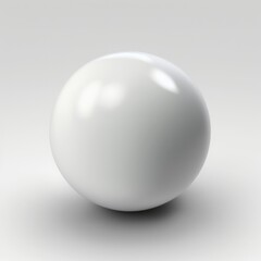 white sphere isolated on white
