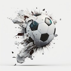 soccer ball in the shape of a heart