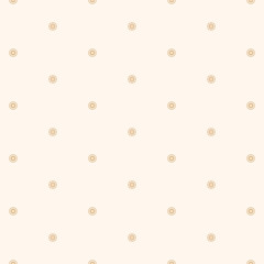 Universal vector seamless pattern. Simple light geometric texture. Abstract monochrome minimalist background with small floral shapes. Design element for decor, prints, textile, fabric, furniture, web