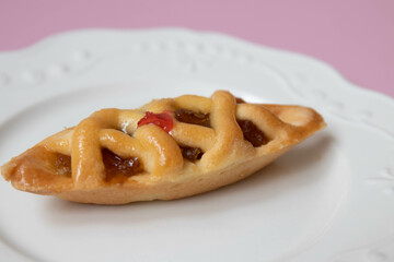 Close up Pine apple tart