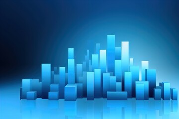 Fototapeta premium simple business blue background