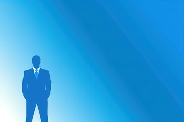 Fototapeta premium simple business blue background