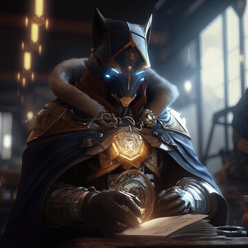 The destiny catjitsu warlock getting ready for war