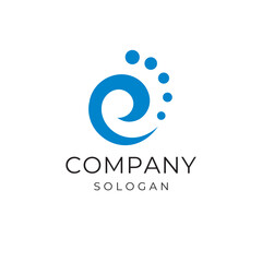 Letter e food step logo design vector template editable royalty free image download  