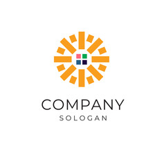 Real estate sun shine logo design urban property vector template editable royalty free image download  