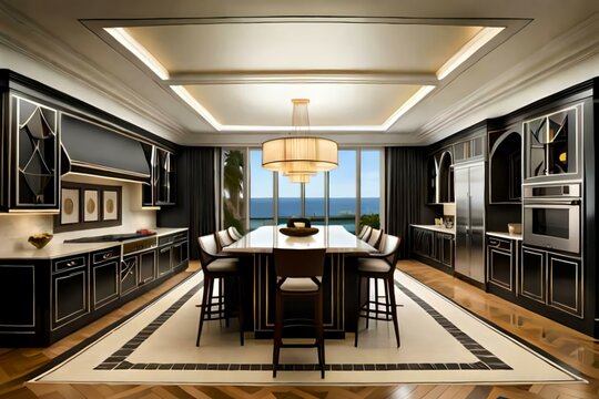 Kitchen art decó-style interior design