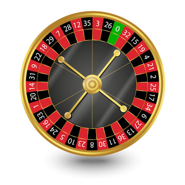  Casino poker roulette. Vector  illustration 