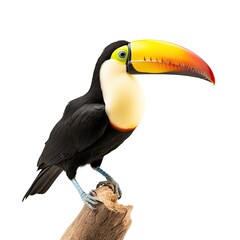 toucan isolated on white background wild animal of nature