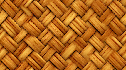 Wicker pattern material woven cane basket bamboo image Ai generated art