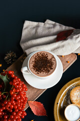coffee and chocolate, hot drinks