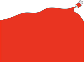 シンプルな絵具のイラストの壁紙
