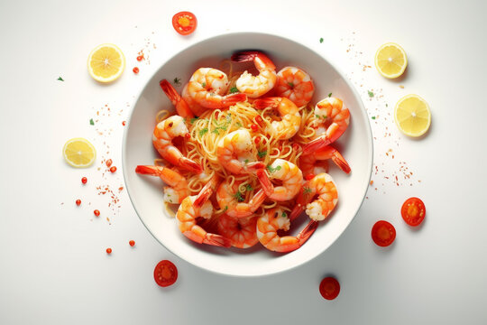 bowl of fried shrimp