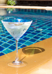 Cocktail by pool