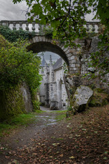 Fototapeta na wymiar Beautiful ancient chapel Sainte Barbe in Brittany