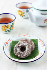 Obraz na płótnie Canvas Jalabria or Jalabiya, Donut Ring Shape Snack made from Sticky Rice Flour