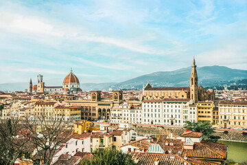 Obraz premium High angle view of Florence (Firenze), Italy