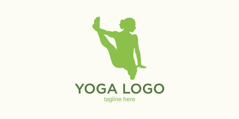 Yoga logo design simple concept Part 2