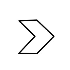 Arrow line vector