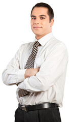 Businessman with arms folded