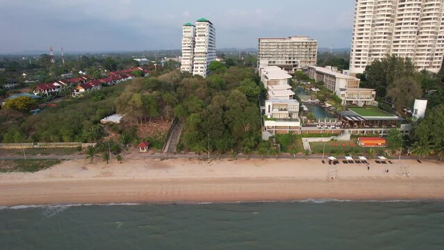 Aerial view of Na Jomtien, Pattaya City, Sattahip District, Chon Buri, Thailand