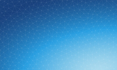 seamless abstract geometric polygonal with dots repeatable pattern swatch, editable stroke width, blue gradient background