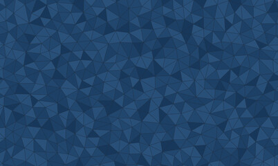 seamless abstract geometric polygonal repeatable pattern swatch background, blue navy monochromatic colors