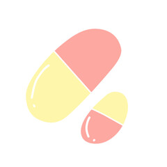 Health capsule medicine icon 