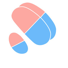Health capsule medicine icon 