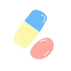 Health capsule medicine icon 