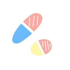 Health capsule medicine icon 