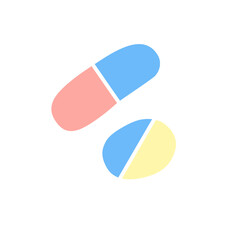 Health capsule medicine icon 