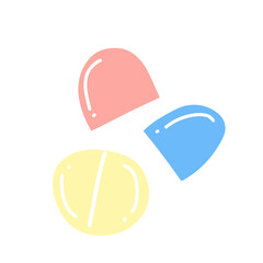 Health capsule medicine icon 