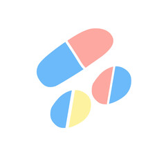 Health capsule medicine icon 