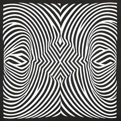"The Maze .2" Vector Graphic, Abstract Transformations: Exploring Boundaries and Expressions