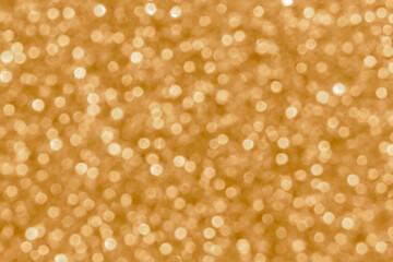 Golden light brown bokeh glitter background. New Year, Christmas and all celebration concept backgrounds. 