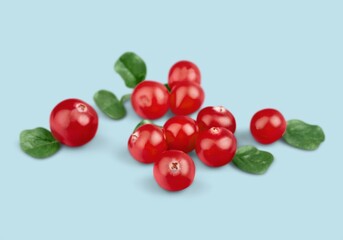 Tasty sweet raw ripe Cranberries berries