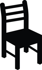 Chair Icon. Seat, Sit Symbol for Design, Presentation, Website or Apps Elements.