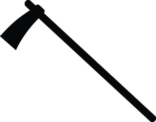 Axe icon flat. Illustration isolated vector sign symbol